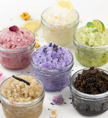 Photo of sugar scrubs in jars