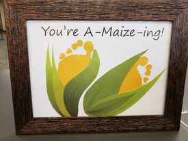 Image for event: Take &amp; Make: Baby Footprint Art: You're A-Maize-Ing - RO